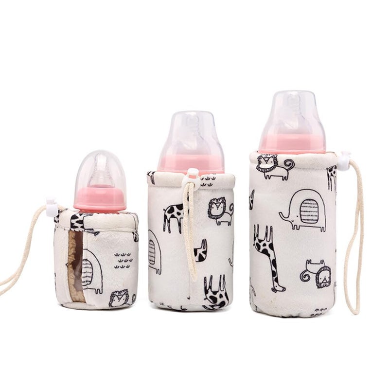 Eforcase 3PCS Portable Baby Bottle Warmer Insulation Cover, Baby Milk Bottle Cover Bottle Tote Bags Breastmilk Baby Bottle Bag Bottle Sleeve Bottle Cover for Car Travel - Image 1